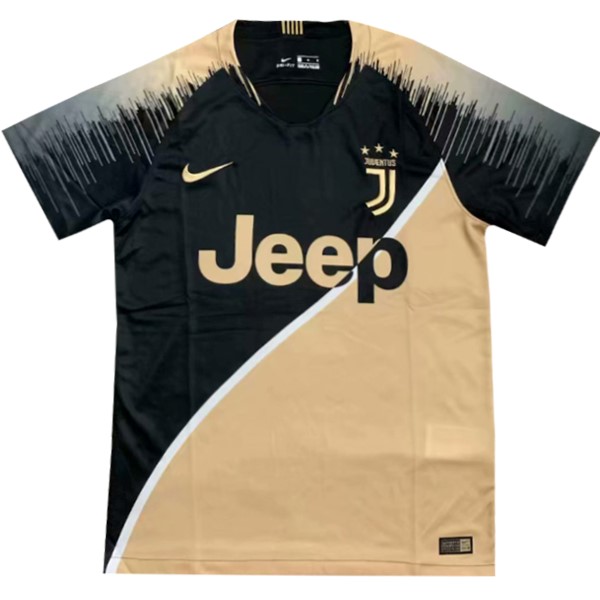 Camiseta de Entrenamiento Juventus 2019 2020 Negro Amarillo